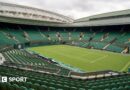 A general view of Centre Court at Wimbledon