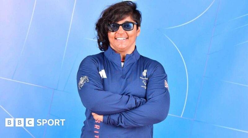 Menna Fitzpatrick competing at the 2022 Winter Paralympics