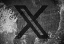 X (formerly Twitter) logo on a cracked wall