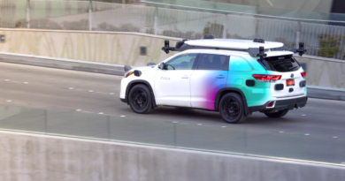 A Zoox test fleet vehicle in Las Vegas