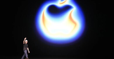 Apple CEO Tim Cook attends a product launch event.