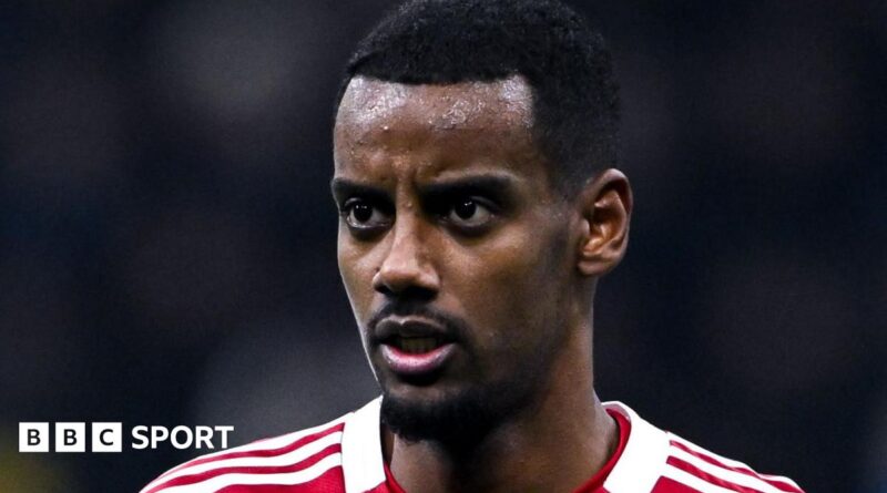 Alexander Isak during Liverpool's Champions League match Inter Milan in December 2025