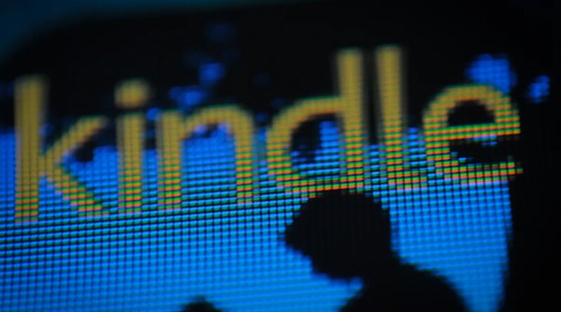 Part of the Kindle application is seen on an iPad.