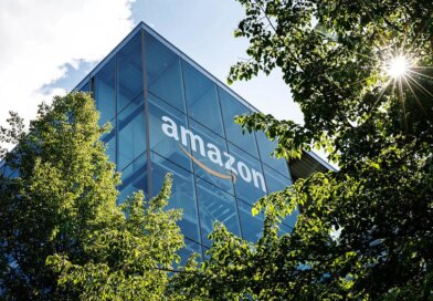 The logo and lettering of global online mail order company Amazon can be seen on the façade of Amazon Germany's headquarters in Parkstadt Schwabing in Munich (Bavaria).