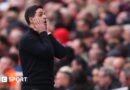 Arsenal 1-2 Bournemouth: Could Gunners really blow Premier League title? Declan Rice with his hands on his head.