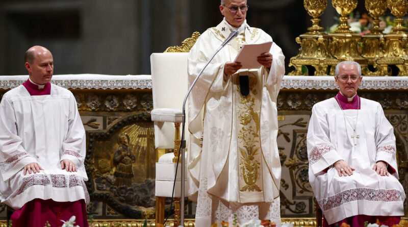 At Easter vigil, Pope Leo urges world not to grow numb to war