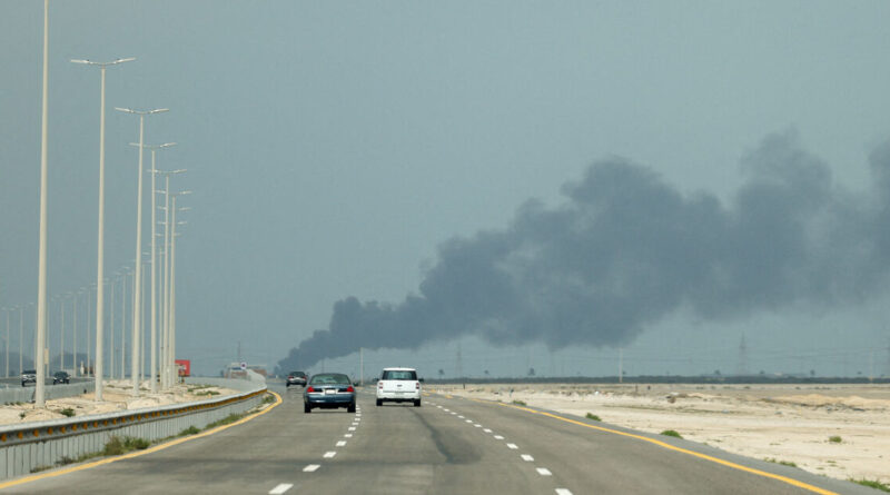 Attacks cut Saudi oil output and East-West pipeline flow, state news agency says