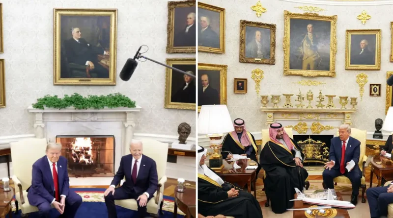 Before-and-after photos show changes Trump has made to the White House decor, so far