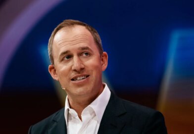 Co-CEO of Salesforce, Bret Taylor, speaks at the Vivatech show in Paris, France, June 15, 2022. (AP Photo/Thibault Camus)