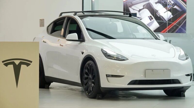 white Tesla
