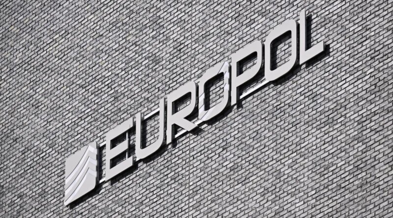 This general view shows the exterior of the European Union (EU) police agency Europol headquarters in The Hague on March 28, 2026.