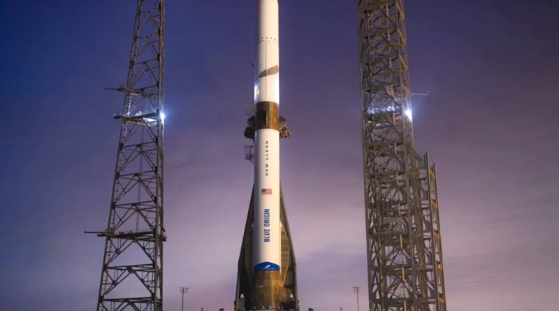 Blue Origin's New Glenn rocket at Cape Canaveral