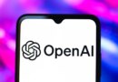 The OpenAI logo is seen displayed on a smartphone screen.