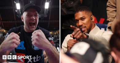 Ukrainian boxer Oleksandr Usyk at the M&S Bank Arena