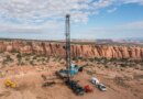 A pulling unit or workover rig on an oil well in Utah