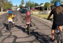 I started letting my son bike with his friends when he was 8. It gives me anxiety, but I see the value in having independence.
