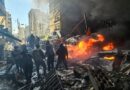 In the heart of Beirut, buildings in flames and charred cars