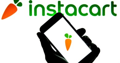 Instacart logo on a phone