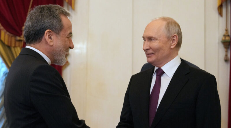 Iran’s Foreign Minister Is in Russia for Talks With Putin on Middle East War