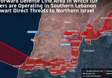 Israeli military publishes map of south Lebanon territory under its control