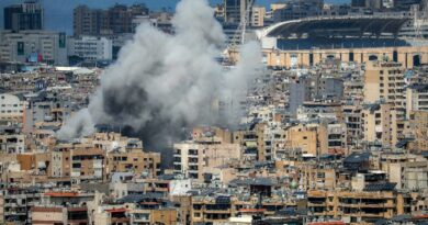 Lebanon says Israeli strikes hit south Beirut, country's south