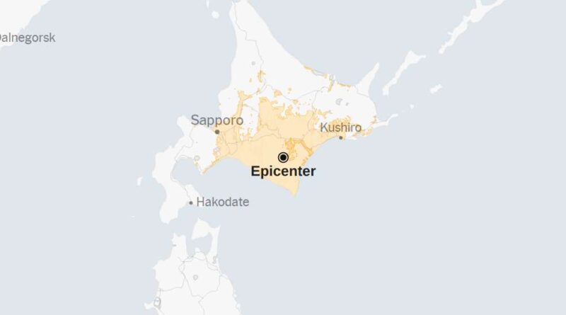Map: 6.1-Magnitude Earthquake Shakes Northern Japan
