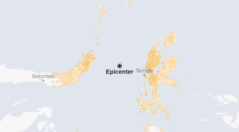 Map: 7.4-Magnitude Earthquake in Indonesia Raises Tsunami Alerts