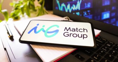 The Match Group Inc. logo is displayed on a smartphone screen.
