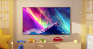 wall-mounted TV