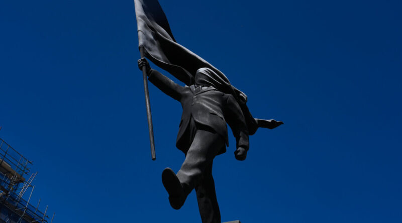 New Banksy Statue Causes Stir in Central London