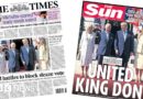 Newspaper headlines: 'United King Don' and 'PM battles to block sleaze vote'