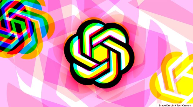 OpenAI logo with spiraling pastel colors (Image Credits: Bryce Durbin / TechCrunch)