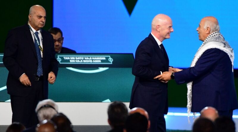 Palestinian football chief slams Israeli official at FIFA meeting