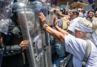 Police in Venezuela block protesters calling for higher wages, pensions
