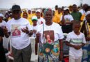 Faithful wait on the day Pope Leo XIV is to lead a Holy Mass, during his apostolic journey in Africa, in Kilamba, Luanda province, Angola, April 19, 2026. REUTERS/Guglielmo Mangiapane