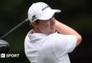 Matt Fitzpatrick hits a shot