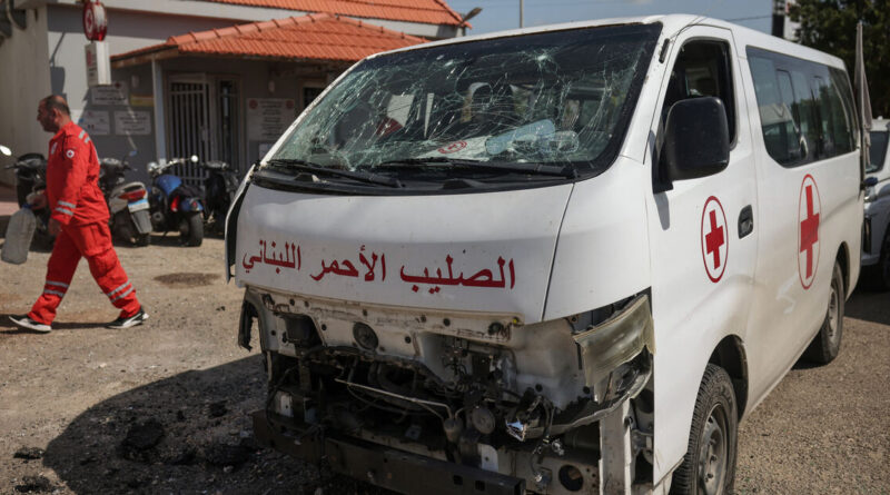 Red Cross calls consecutive strikes in Lebanon 'gravely concerning'