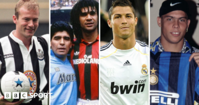 Graphic of Ronaldo, Zidane, Shearer and Gullit