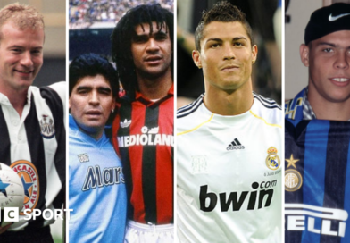Graphic of Ronaldo, Zidane, Shearer and Gullit