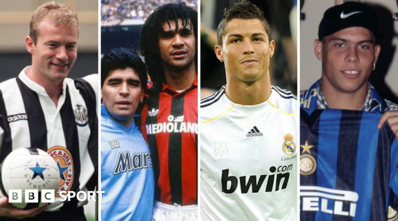 Graphic of Ronaldo, Zidane, Shearer and Gullit