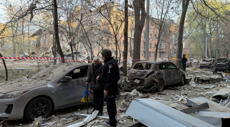 Russian forces pound Ukraine's Dnipro, other areas, killing 10 people