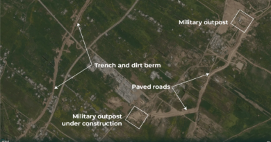 Satellite images captured between February 20 and March 10, 2026, reveal significant engineering and expansion works at an Israeli military outpost east of Gaza City. [Al Jazeera/Planet]