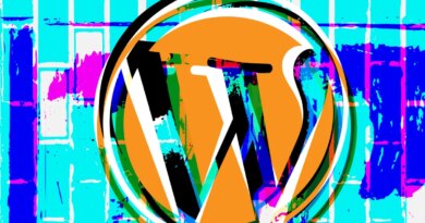 A stylized WordPress logo.