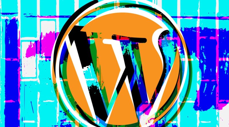 A stylized WordPress logo.