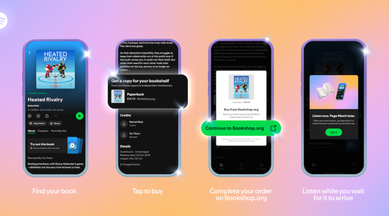 Spotify launches the ability to purchase physical books in the US and UK | TechCrunch