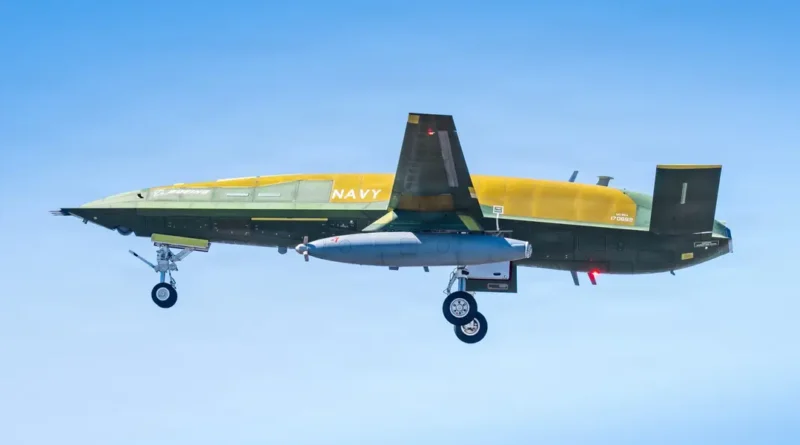 The US Navy's new MQ-25A Stingray drone built to extend the reach of carrier fighter jets just took its first test flight