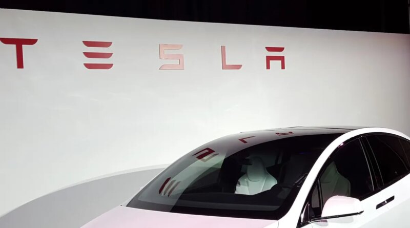The Tesla Model X at the company's event in September 2015.