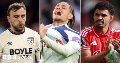 Split graphic: Jarrod Bowen, Xavi Simons and Morgan Gibbs-White