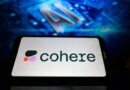 Image of Cohere's logo with AI in the background.