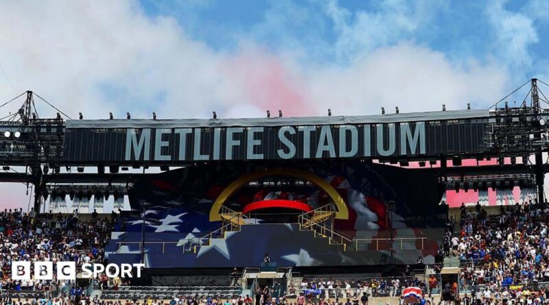 A general view of MetLife Stadium during the Club World Cup final between Chelsea and Paris St-Germain in July 2025
